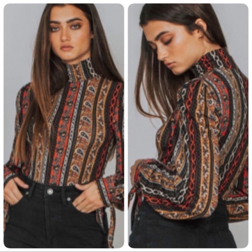 Free People Donatella Retro Turtleneck Size XS - Picture 2 of 14